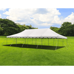 20' x 40' White Pole Tent
